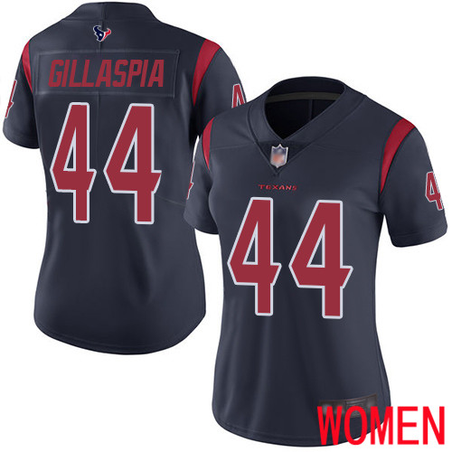 Houston Texans Limited Navy Blue Women Cullen Gillaspia Jersey NFL Football 44 Rush Vapor Untouchable
